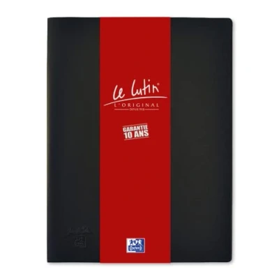Image de OXFORD Protège Documents Memphis A4 120 vues / 60 pochettes Couverture Polypro Noir