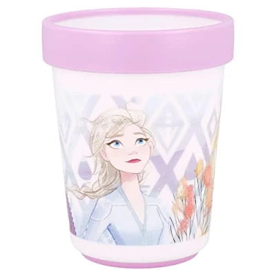 Image de Stor Gobelet pour Enfant réutilisable Bicolore avec Base antidérapante de 260 ML Frozen 2 éléments
