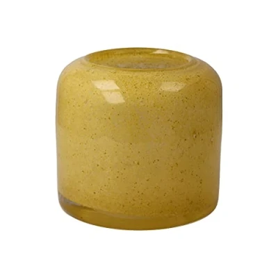 Image de Vase en Verre Jaune Citron 11 cm