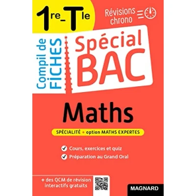 Image de Spécial Bac Compil de fiches Maths 1re, Tle 2024: Tout le programme 1re et en 100 visuelles Livre d’occasion Correct
