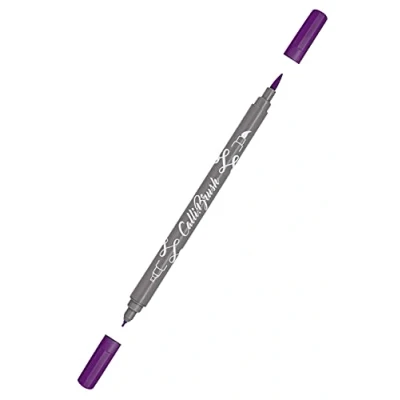 Image de Online 19061/6 Calli. Brush, double Tip Pen avec côté calligraphie et pointe pinceau, Lilac