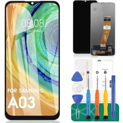 Image de TFT pour Samsung Galaxy A03 Écran de remplacement LCD tactile SM A035G Kit réparation (Noir, 162 mm)