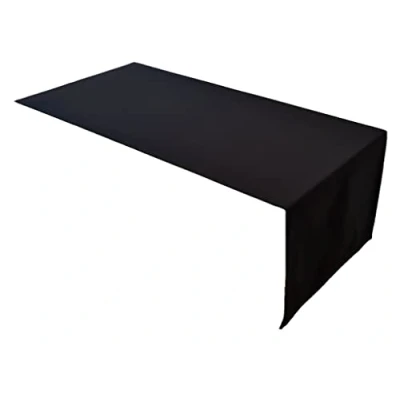Image de Chemin de Table qualité supérieure en 100 % Coton Collection Concept Couleur et Taille au Choix 45 x 120 cm Noir