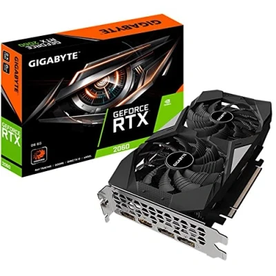 Image de Gigabyte Carte Graphique GeForce RTX 2060 D6 V2 6 Go Noir