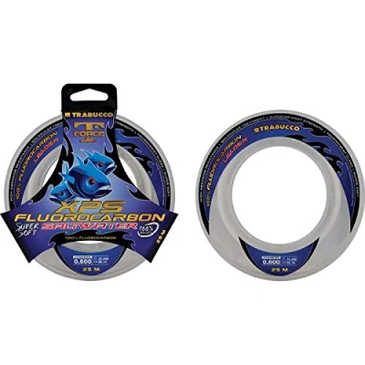 Image de Trabucco Saltwater XPS Fluorocarbon T Force 0.250 mm 6.44 kg 50 m Fluorocarbone Ligne de Pêche Invisible Mer Eau Douce Spinning Carnassiers