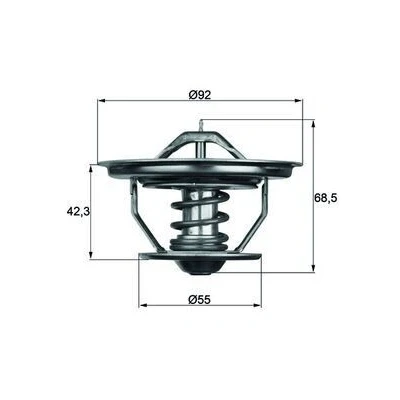 Image de MAHLE ORIGINAL TX 35 71 Thermostat d&#039;eau 71C 92mm sans joint d&#039;étanchéite SCANIA: 3 series