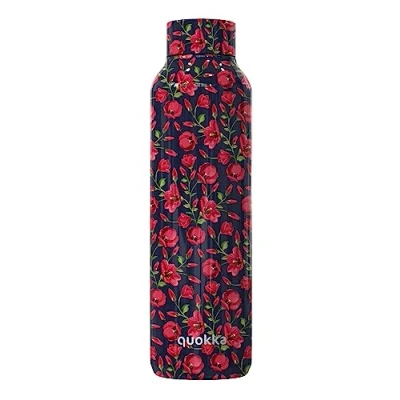 Image de Quokka Solid Tiny Tulips 630 ML Bouteille d&#039;eau en Acier Inoxydable avec Isolation par Double Paroi Gourde Reutilisable sans BPA maintient Le Liquide Froid jusqu&#039;à 24h, Chaud 12h