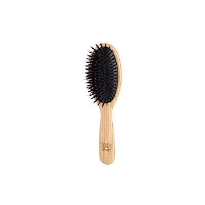 Image de TEK Grande Brosse Ovale avec Poils Écologiques, Fabriqué à la Main en Italie, pour Cheveux Fins 22 x 6 cm
