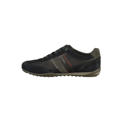 Image de Geox U Wells Baskets basses, Homme, Taille: 42, Navy Cuir