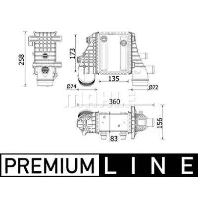 Image de MAHLE ORIGINAL CI 553 000P Intercooler
