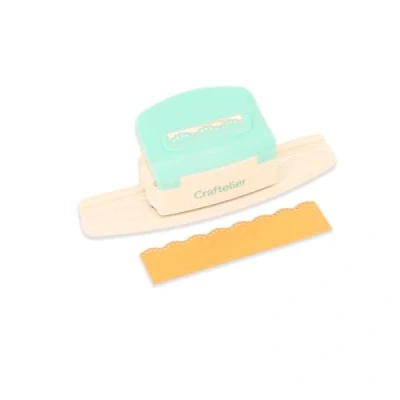 Image de Craftelier Perforatrice de bordures pour décorer les bords des feuilles papier et bristol avec pois Spécial Scrapbooking Loisir Créatif Dimensions approximatives 15 x 5,02 cm