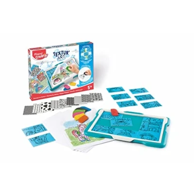 Image de Maped Textur’Art Dessiner en Frottant Plateau de dessin dès 5 ans Pack Complet