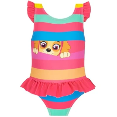 Image de Paw Patrol Maillot De Bain Fille Pat Patrouille Skye Maillots Une Pièce Rose 7 8 Ans