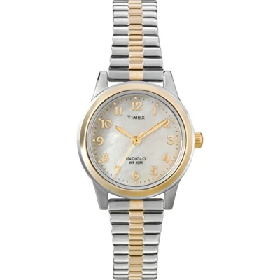 Image de Timex Femme Analogique Quartz Montre avec Bracelet en Cuir T2M828