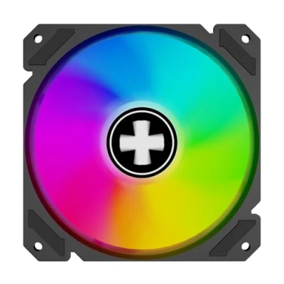 Image de Xilence XPF120R.ARGB Ventilateur de boîtier Reverse 120mm, Montage Facile, Longueur câble 400mm, Hydro Bearing, avec PWM, Flux d&#039;air Silencieux et refroidissant pour Le Gaming PC, Transparent/Noir