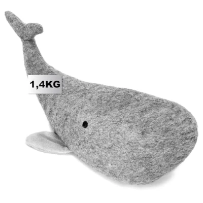 Image de com four® butée de Porte arrêt Lourd au Design Mignon Baleine Accessoire Maison Fonctionnel fenêtre idéale pour Les Courants d&#039;air Bloc Frein 1,4 kg