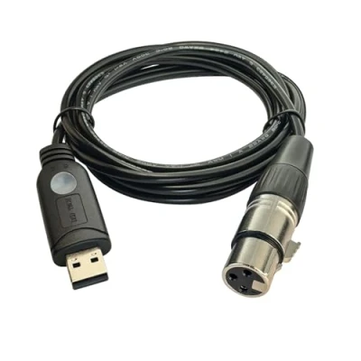 Image de DSD TECH Câble d&#039;interface USB à DMX avec puce FTDI 5.9FT