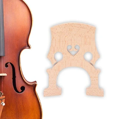 Image de Bnineteenteam 2 pièces de Rechange pour Pont Violoncelle en Bois d&#039;érable Style 4/4 et 3/4 Accessoires Cordes d&#039;orchestre(4/4) Chevalet