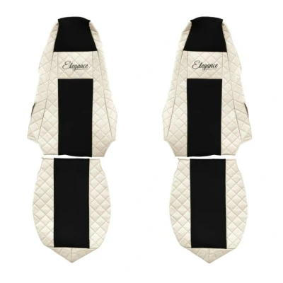 Image de F CORE Elegance Q FX02 CHAMP Couverture de siège beige Textile, Similicuir