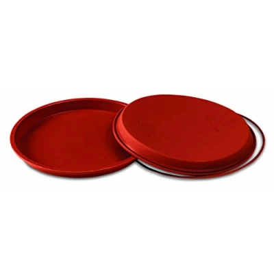 Image de Silikomart 20.228.00.0060 SFT228 Moule Forme Pizza Silicone Terre Cuite Marron