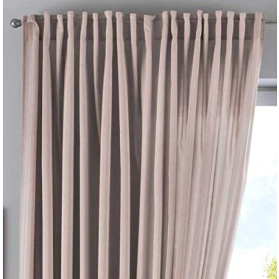 Image de Gardinenbox Cationic « JENA » Rideau Opaque Aspect Lin chiné avec embrasses, Polyester, Taupe, HxB 250x300 cm