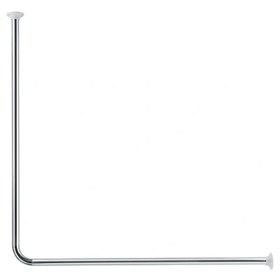 Image de Kleine Wolke 0348101001 Barre de Douche coudée Chromé 90 x cm Diamètre 25 mm