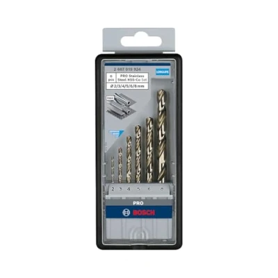 Image de Set de 6 forets métaux cobalt HSS CO 135 Robustline BOSCH 2607019924