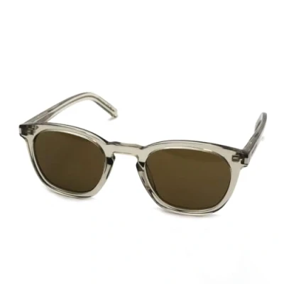 Image de SAINT LAURENT Unisex SL 28 047 Lunettes de soleil Acétate Beige Marron Carré