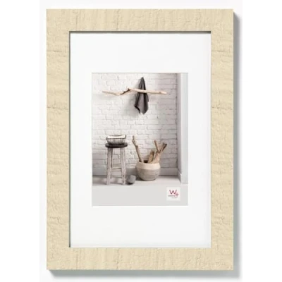 Image de walther design cadre photo blanc crème 30 x 40 cm avec passe partout, Home Wooden Frame HO040W
