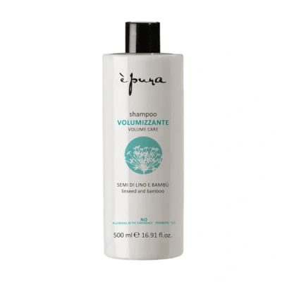 Image de È Pura Volume Shampoing Soin Volumate Traitement Professionnel pour Cheveux Fins, Cassants 500 ml