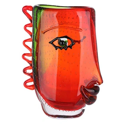Image de GILDE GLAS art Vase Design Objet décoratif Pièce Unique Fait à la Main en Verre H 31 cm