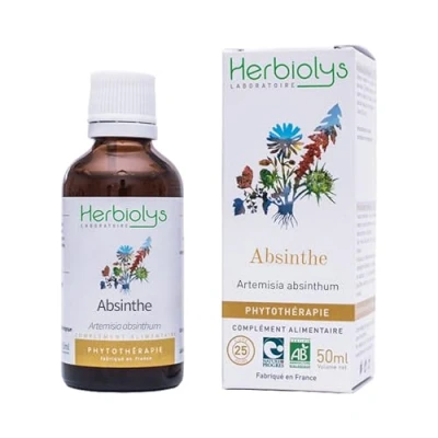 Image de Phytothérapie extrait de Absinthe Bio Flacon 50 ml Herbiolys