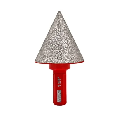 Image de DT DIATOOL Embouts de chanfrein en diamant 35 mm avec queue hexagonale pour agrandir, tailler et façonner les trous existants dans carreaux granit, marbre porcelaine.