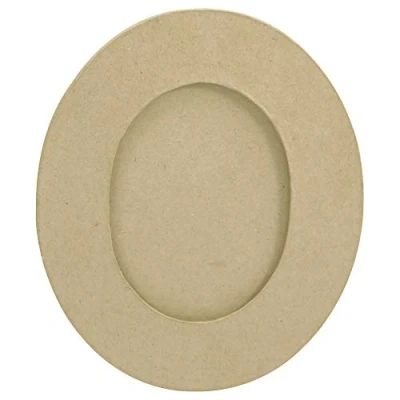 Image de Décopatch CD028C Un support en papier brun mâché 0,8x16,5x19,5 cm, Cadre ovale S