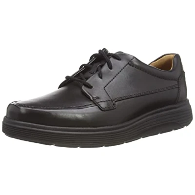 Image de Clarks Homme Un Abode Ease Derbys, Cuir Noir, 40 EU
