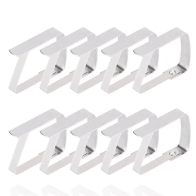 Image de TK Gruppe Timo Klingler 10x Pinces pour nappes Set de Supports Nappe en Aluminium comme nappes, Tables