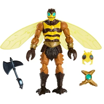 Image de Les Maîtres De L’Univers Figurine Articulée Bourdon Masterverse (18Cm), Espion du Ciel avec Ailes Déployables, À Collectionner, Jouet Enfant, Dès 6 Ans, HLB49