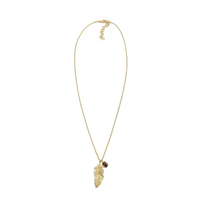 Image de Elli Feder BOHO Hippie Rauchquart Collier, Femme, Taille: 70, Braun