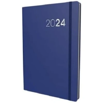 Image de Collins Agenda Legacy 2024 au format A5 avec affichage Hebdomadaire Planificateur et organisateur d&#039;affaires de janvier à décembre Bleu CL53.60 24