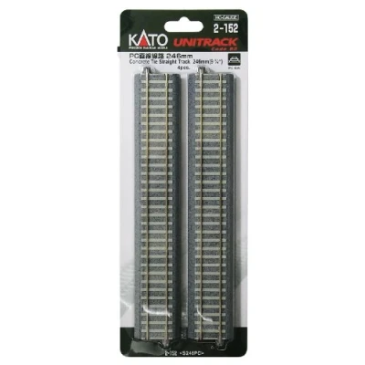 Image de KATO H0 Unitrack 2 152 Lot de 4 Rails Droits 246 mm