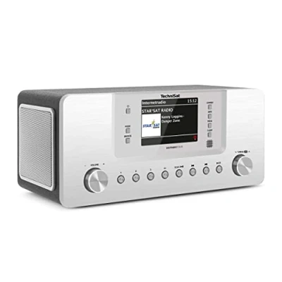 Image de TechniSat Digitradio 574 IR Radio de Table Internet Dab+, FM AUX, Bluetooth, Internet, USB Argent