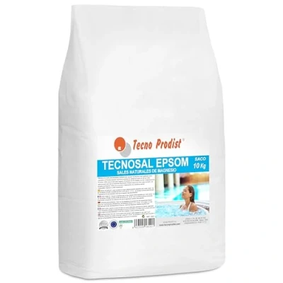 Image de TECNOSAL EPSOM de TECNO PRODIST (10 Kg Sac) Sels d&#039;Epsom, sel bain, traitement corporel 100% naturel, thérapies flottaison, d&#039;immersion, piscines