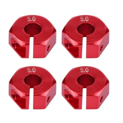 Image de 12mm Adaptateur de moyeu hexagonal roue pour HSP Sakura 1/10 RC voiture (red 5mm)