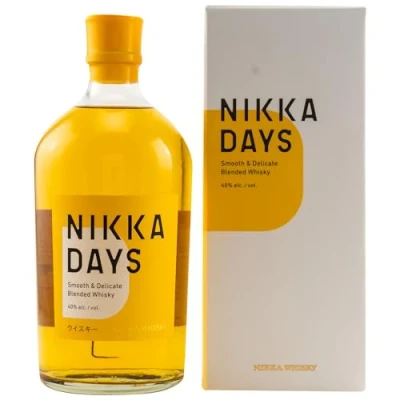 Image de NIKKA Days avec Etui, Blended Whisky Japonais Notes Fruitées &amp; de Malt Origine : Japon 40 % Alcool 70 cl, 700 ml (Pack of 1)