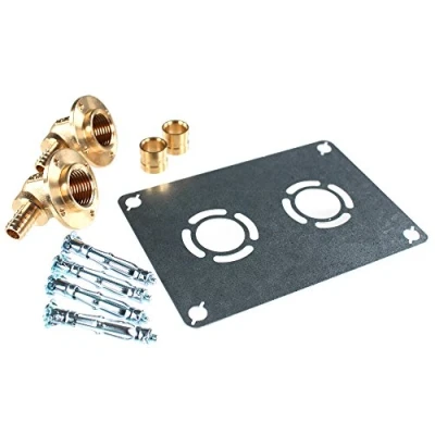 Image de Watts raccord à Glissement Sortie de cloison ROBIFIX (EVIER / LAVABO) entraxe 60mm PER Ø12 Femelle 1/2&quot; (15/21)