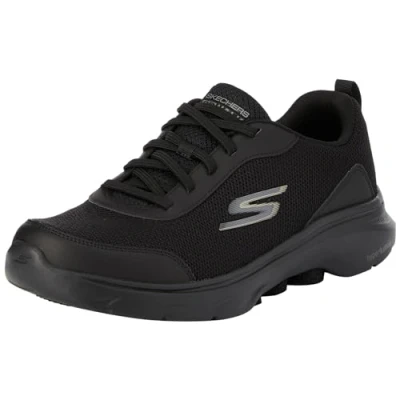Image de Skechers Homme Go Walk 7 Baskets, Textile synthétique Noir, 41 EU