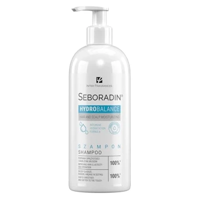 Image de Seboradin Shampooing Hydratation Intense Pour Tous Types De Cheveux Et Cuir Chevelu Secs Élasticité Améliorée Aloe Vera Eau Lavande Hydro Ballance 400 ml
