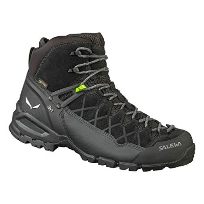 Image de Salewa MS Alp Trainer Mid Gore TEX Chaussures de Randonnée Hautes, Black/Black, 44.5 EU
