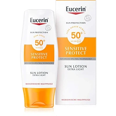 Image de Eucerin Sensitive Protect Sun Lotion Extra Light LSF 50+, 150 ml