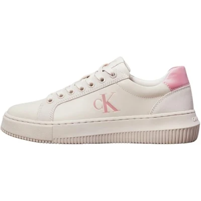 Image de Calvin Klein Jeans Femme Chunky Cupsole MG LTH YW0YW01614 Baskets, Beige (Eggshell/Dusty Rose), 40 EU